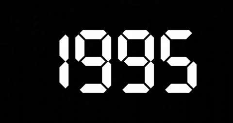 Changing moving years in number for past or future concept Stock Footage 219861147
