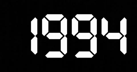 Changing moving years in number for past or future concept Stock Footage 219861151