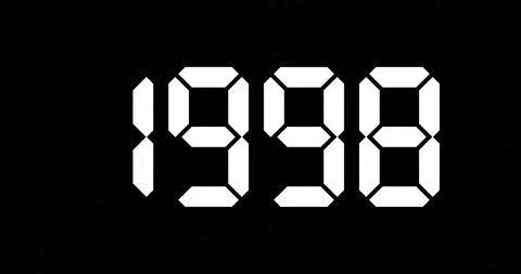 Changing moving years in number for past or future concept Stock Footage 219861152