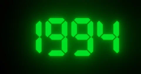 Changing moving years in number for past or future concept Stock Footage 219861154