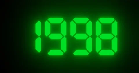 Changing moving years in number for past or future concept Video stock 219861157
