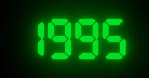 Changing moving years in number for past or future concept Stock Footage 219861158