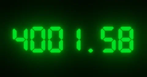 Changing number with decimal point for scientic or economic concept. Stock Footage 220247044