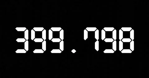 Changing number with decimal point for scientic or economic concept. Stock Footage 220247046