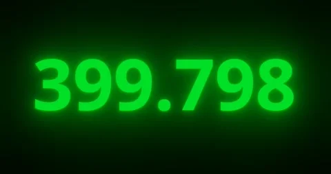 Changing number with decimal point for scientic or economic concept. Stock Footage 220247052