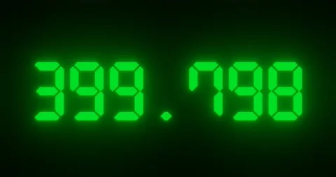 Changing number with decimal point for scientic or economic concept. Stock Footage 220247057