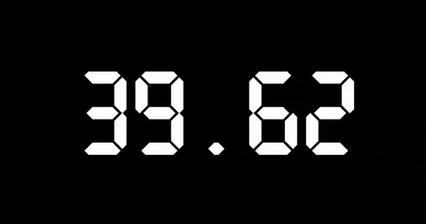 Changing number with decimal point for scientic or economic concept. Video stock 287817840