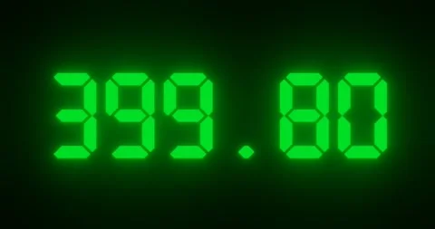 Changing number with decimal point for scientic or economic concept. Video stock 287817842