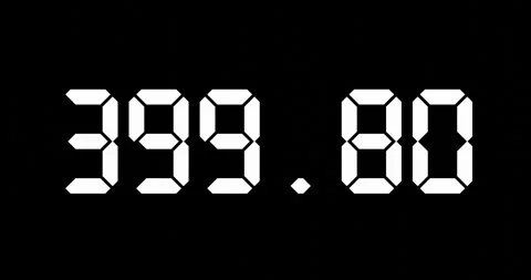 Changing number with decimal point for scientic or economic concept. Video stock 287817844