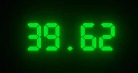 Changing number with decimal point for scientic or economic concept. Video stock 287817890