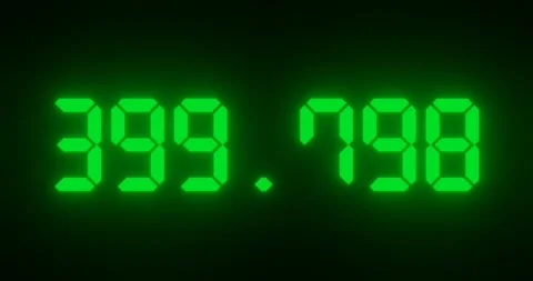 Changing number with decimal point for scientic or economic concept. Video stock 287817929