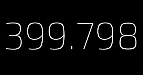 Changing number with decimal point for scientic or economic concept. Video stock 287817960