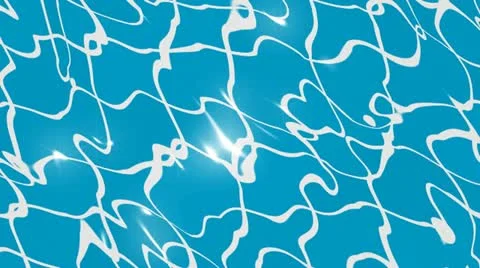Changing pattern produced by the water in a swimming pool. Stock Footage 12033323