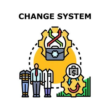 Changing professional system transforming career path development Illustrazione stock