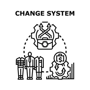 Changing professional system transforming career path development 库存插图
