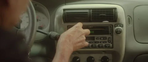 Changing the radio station Stock Footage 277608283