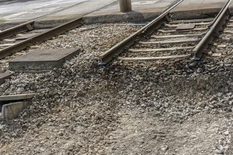 Changing the rails Stock Photos