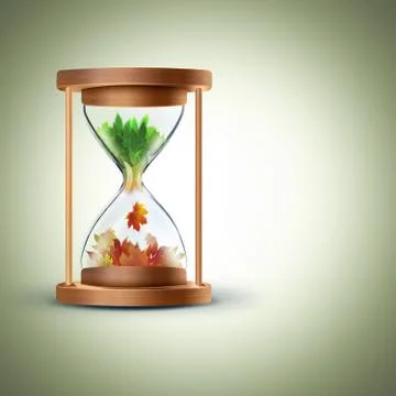 The changing seasons concept Stock Illustration