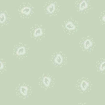 Changing size chape color mole melanoma line seamless pattern Illustrazione stock