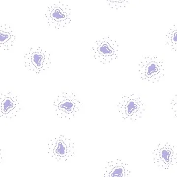Changing size chape color mole melanoma glyph seamless pattern Illustrazione stock