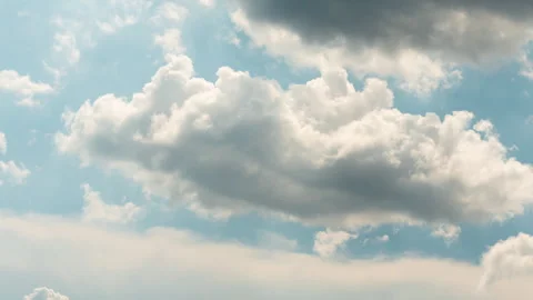 Changing Skies: Spectacular 4K Timelapse of Clouds Stock Footage 268485577
