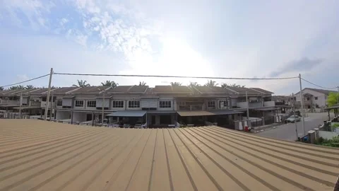 The changing sky from day to night vice versa Video stock 308600364