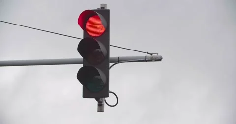 Changing Traffic Lights Stock Footage 141222987