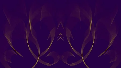Changing transparent gold patterns on a purple background Stock Footage 221488284