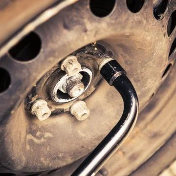 Changing tyres Stock Photos