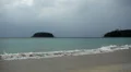 Changing weather on a beautiful beach, Phuket Island, Thailand HD Footage