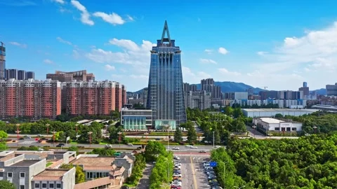 Changsha 03 March 2025: changsha cityscape museum complex riverside bay park Stock Footage 325817210