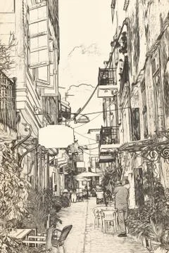 CHANIA, GREECE Stock Illustration