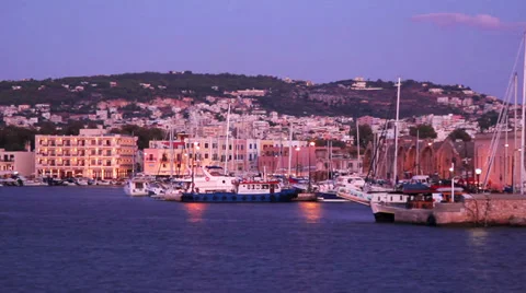 Chania port Stock Footage 32410583