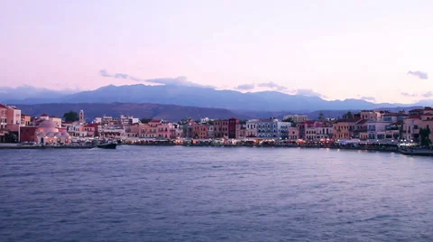 Chania quay Stock Footage 32410261