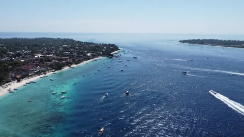 Channel between Gili Islands Vídeo Stock 329612598