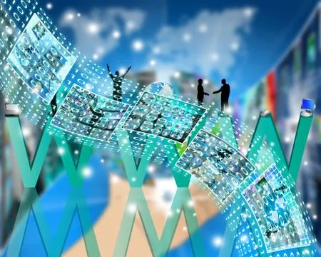 Channel binary code Stock Illustration