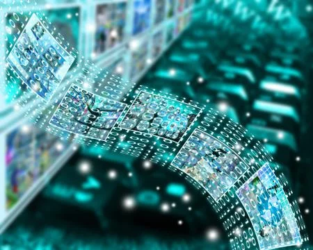 Channel binary code Stock Illustration