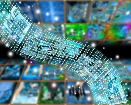 Channel binary code Stock Illustration