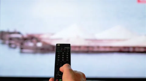 Channel Switching Remote control TV-1 Video stock 58799705