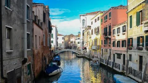 Channel of venice Stock Photos