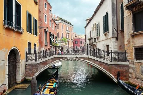 Channel of Venice Stock Photos