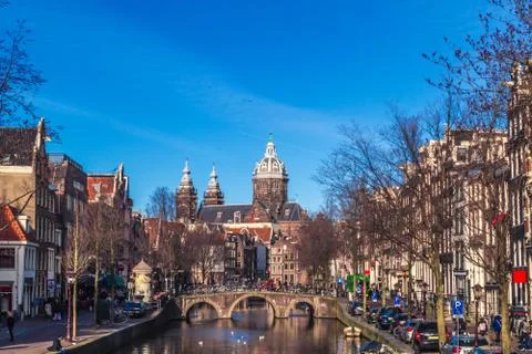 Channels of Amsterdam Stock Photos