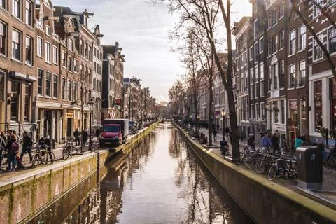 Channels of Amsterdam Stock Photos