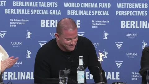 Channing Tatum defends his daughter's right to self-defense at the Berlinale pre Stock Footage 329319005