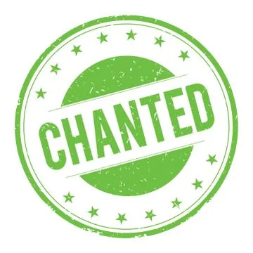 CHANTED stamp sign Stock Illustration