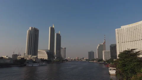 Chao Phraya River in Bangkok Stock Footage 149646729