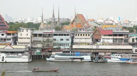Chao phraya river 스톡 동영상 12139391