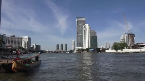 Chao Phraya river, Thailand Stock Footage 69086529