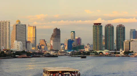 Chaopraya river view Stock Footage 26275521