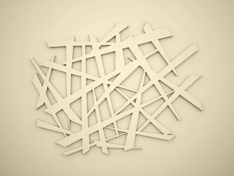 Chaos lines background rendered Stock Illustration
